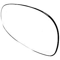 Mirror Glass Driver Side, Without Heat, Power, Non-Heated, No Blind Spot Feature, No Turn Signal Light, Help Series