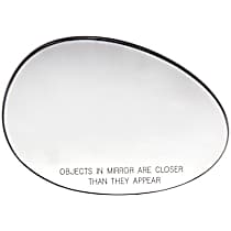 56717 Front, Passenger Side Help Series Mirror Glass, Heated, No Blind Spot Feature