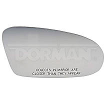 Mirror Glass Front, Passenger Side, Sedan, Non-Heated, No Blind Spot Feature, No Turn Signal Light, Help Series