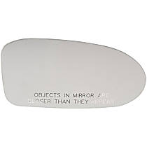 57052 Front, Passenger Side Mirror Glass, Non-Heated, No Blind Spot Feature