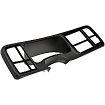 57318 Instrument Panel Cover - Black, Plastic, Sold individually