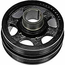 Harmonic Balancer, 6 Cyl 3.6L, Turbocharged, With Dual Serpentine Belts; With Keyway - 
