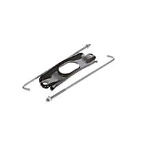 60348 Help Series Battery Hold Down - Black, Steel, Direct Fit, Kit