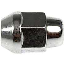611-153.1 AutoGrade Series Conical Lug Nut - Chrome, Steel, Bulge Seat Acorn, 0.5 in. Direct Fit, Sold individually