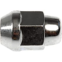 611-153 AutoGrade Series Lug Nut - Chrome, Steel, Bulge Seat Acorn, 1/2 -20 Direct Fit, Set of 10