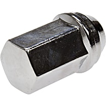 611-236 AutoGrade Series Lug Nut - Chrome, Steel, Flattop Capped Nut, M14-1.50 Direct Fit, Set of 10