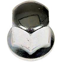 611-330.1 AutoGrade Series Lug Nut - Natural, Steel, Dometop Capped Nut, M14-1.50 Direct Fit, Sold individually