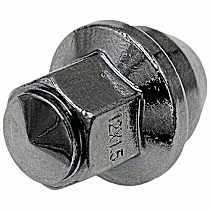 611-583 AutoGrade Series Conical Lug Nut - Chrome, Steel, Bulge Seat Acorn, M12-1.50 Direct Fit, Set of 10