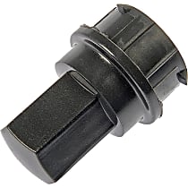 611-629 Lug Nut Cover - Black, Plastic, Direct Fit, Set of 5