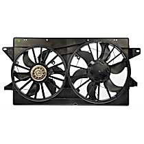 Radiator Fan 6 Cyl 4.2L, Without Ambient Temperature/Speed Package, Dual fan, OE Solutions Series - 
