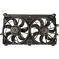 Radiator Fan 8 Cyl 6.2L, With Air Conditioning, Dual fan, OE Solutions Series - 