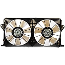 Radiator Fan 8 Cyl 4.6L, With Air Conditioning, Dual fan, OE Solutions Series - 