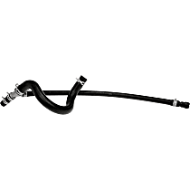 626-538 Heater Hose - Black, Aluminum and rubber, Branched, Direct Fit, Sold individually
