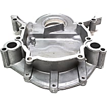 Timing Cover, 8 Cyl 5.8L, Silver, Aluminum - 