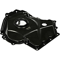 Lower, Timing Cover, 4 Cyl 2.0L, Black, Steel