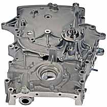 Timing Cover, 4 Cyl 2.7L, Silver, Aluminum - 