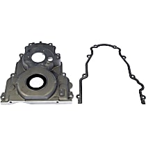 Timing Cover, 8 Cyl 4.8L, Natural, Aluminum - 