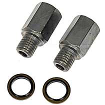 Direct Fit Turbocharger Coolant Line Connector, Set of 2