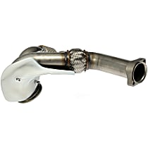 679-025 Turbo Pipe - Silver, Stainless Steel, Direct Fit, Sold individually