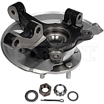 Front, Passenger Side With Rear Disc Brake, Loaded Knuckle - Front, Passenger Side