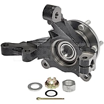 Front, Passenger Side With Rear Drum Brake, Loaded Knuckle - Front, Passenger Side
