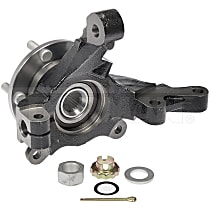 Front, Driver Side With Rear Drum Brake, Loaded Knuckle - Front, Driver Side