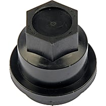 711-021 Lug Nut Cover - Black, Plastic, Direct Fit, Set of 5