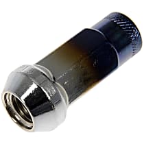 713-385T AutoGrade Series Lug Nut - Ti-Blue Chrome, Carbon Steel, Open End Duplex Acorn, M12-1.50 Direct Fit, Set of 20