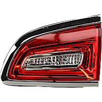 Passenger Side, Inner Halogen Tail Light, With bulb(s), Mounts on Liftgate, OE Replacement