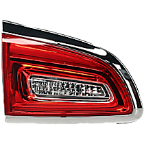 Driver Side, Inner Halogen Tail Light, With bulb(s), Mounts on Liftgate, OE Replacement