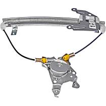 Rear, Driver Side Power Window Regulator, Without Motor, OE Solutions Series