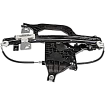 Rear, Driver Side Power Window Regulator, Without Motor, OE Solutions Series