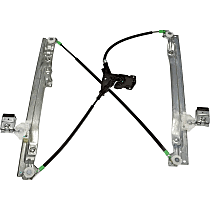 Front, Driver Side Power Window Regulator, Without Motor, OE Solutions Series