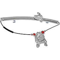 Front, Driver Side Power Window Regulator, Without Motor, OE Solutions Series