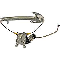 Rear, Driver Side Power Window Regulator, With Motor, OE Solutions Series