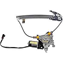 Rear, Driver Side Power Window Regulator, With Motor, OE Solutions Series