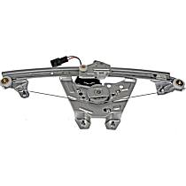 Rear, Driver Side Power Window Regulator, With Motor, OE Solutions Series