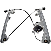 Rear, Driver Side Power Window Regulator, With Motor, OE Solutions Series