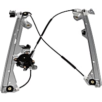 Rear, Passenger Side Power Window Regulator, With Motor, OE Solutions Series