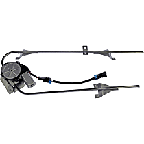 741-5102 Front, Driver Side Power Window Regulator, With Motor