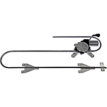 741-5403 Front, Driver Side Power Window Regulator, With Motor