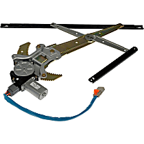 Front, Driver Side Power Window Regulator, With Motor, OE Solutions Series