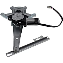 Rear, Passenger Side Power Window Regulator, With Motor, OE Solutions Series
