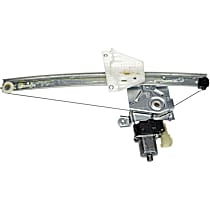 Rear, Driver Side Power Window Regulator, With Motor, With Auto Up and Down, OE Solutions Series