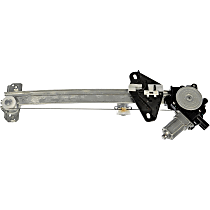 Rear, Driver Side Power Window Regulator, With Motor, OE Solutions Series