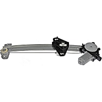 Rear, Passenger Side Power Window Regulator, With Motor, OE Solutions Series