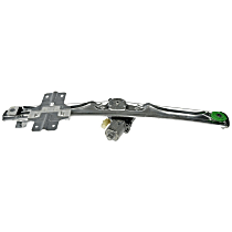 Rear, Driver Side Power Window Regulator, With Motor, OE Solutions Series