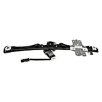 Rear, Passenger Side Power Window Regulator, With Motor, OE Solutions Series