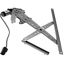 Rear, Passenger Side Power Window Regulator, With Motor, OE Solutions Series