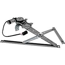 Rear, Driver Side Power Window Regulator, With Motor, OE Solutions Series